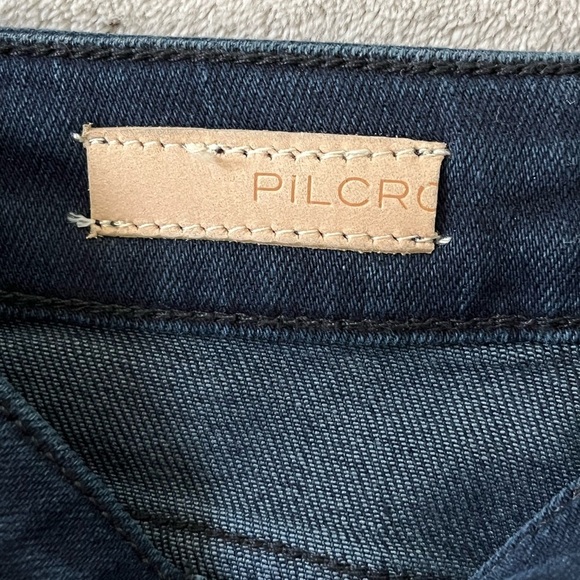 Anthropologie Pilcro Dark Wash Mid Rise Slim Bootcut Jeans Size 23 New Boho - Picture 11 of 16